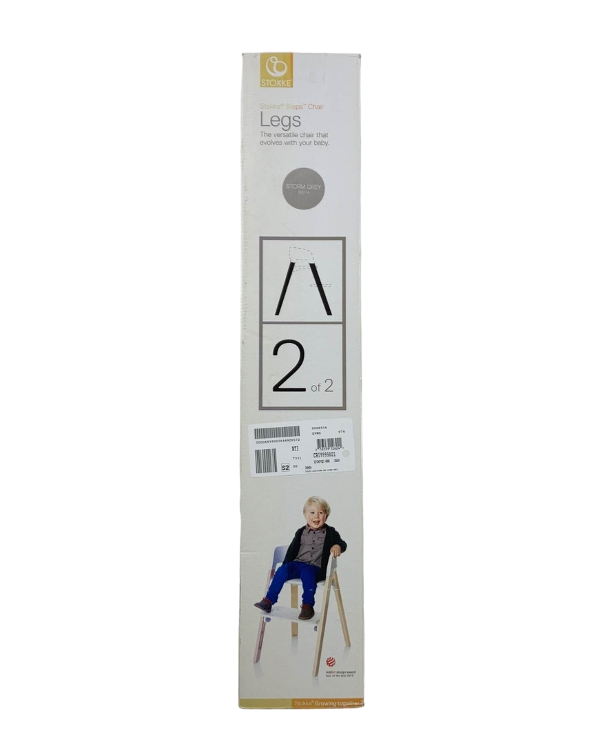 stokke steps chair legs Stokke Steps Chair Legs, Storm Grey