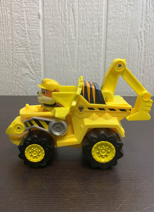 secondhand PAW Patrol Dino Rescue Deluxe Rev Up Vehicle, Rubbles