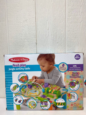 Melissa & Doug First Play Children?s Jungle Wooden Activity Table for  Toddlers
