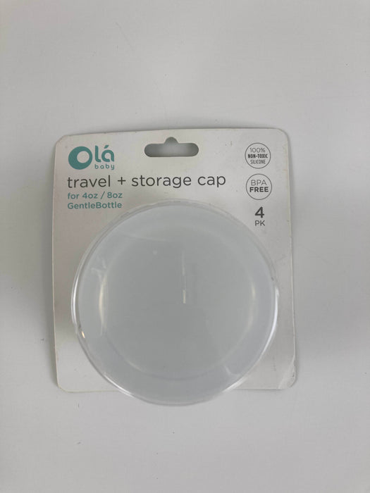 secondhand Olababy Travel + Storage Caps for GentleBottle, 4 Pack