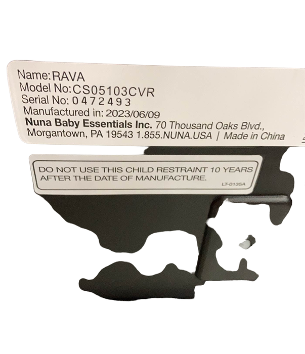 Nuna RAVA Convertible Car Seat, 2023, Caviar