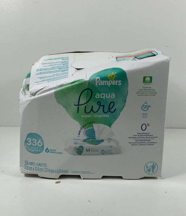 used Pampers Aqua Pure Sensitive Baby Wipes, 336ct