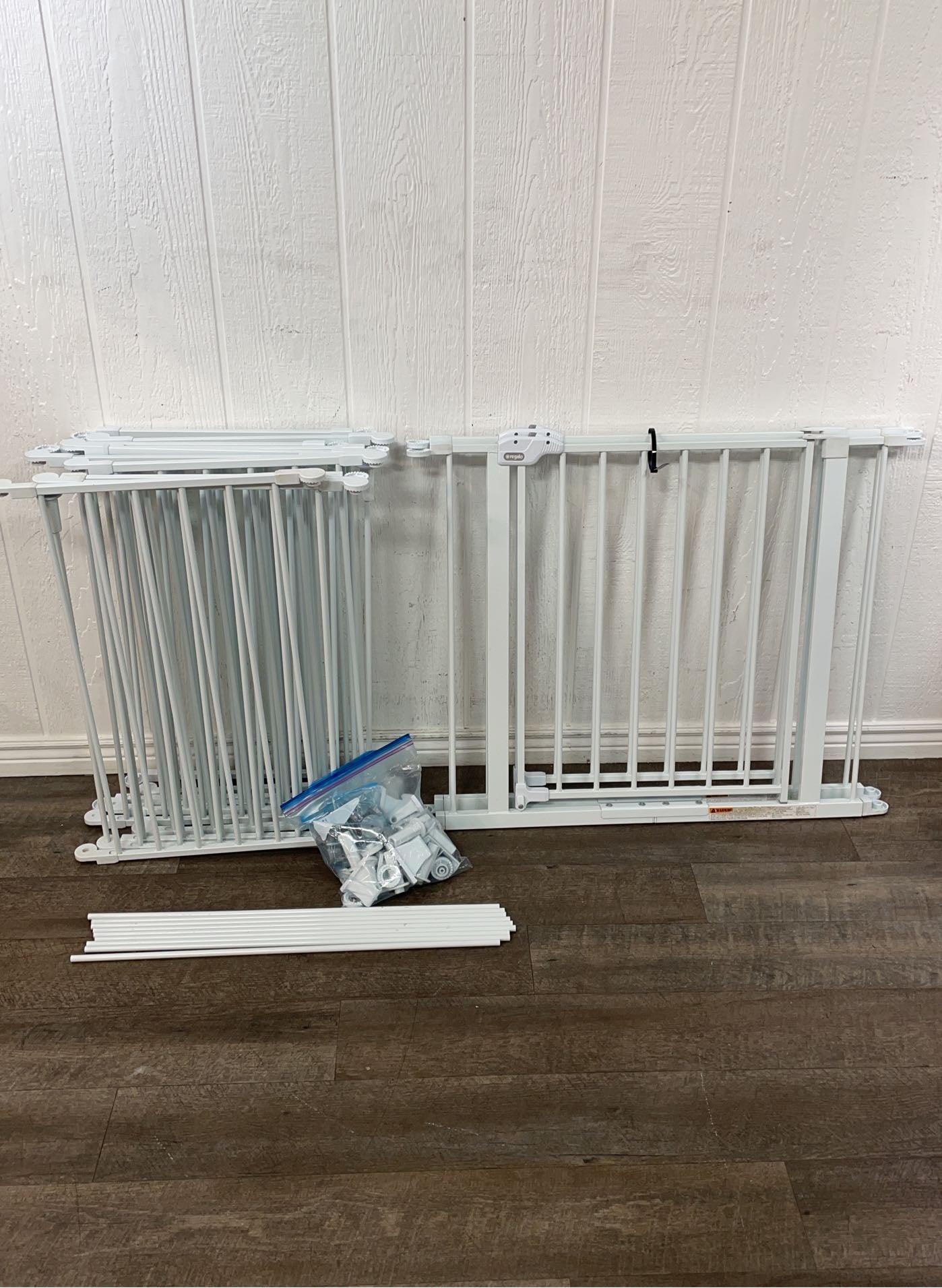 Regalo 2 in 1 Super Wide Safety Gate and Play Yard With Extra Door