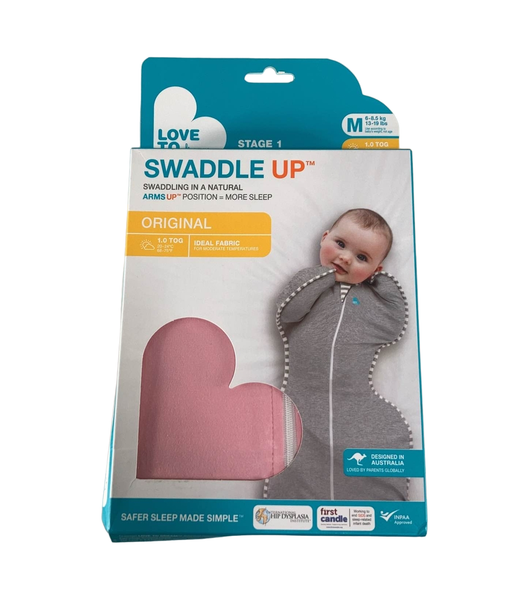 used Love To Dream Swaddle UP Original 1.0 Sleep Sack, Medium, Pink