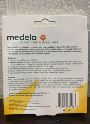 Medela Tender Care Hydrogel Pads Soothing Gel 4 Pk Advanced Nipple