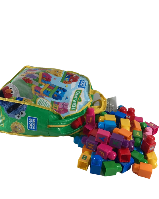 used Mega Bloks Sesame Street Let's Build