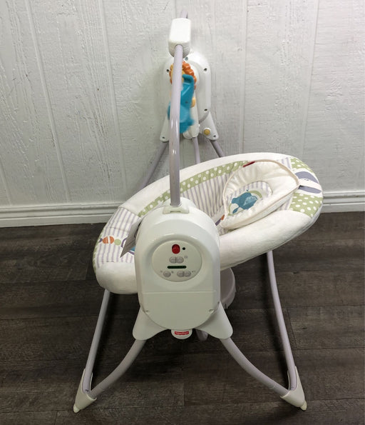 secondhand Fisher Price Power Plus Space Saver Cradle ‘n Swing