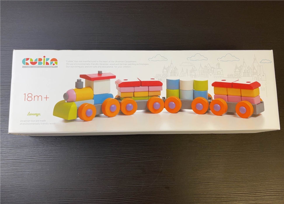 used Cubika Wooden Train Constructor