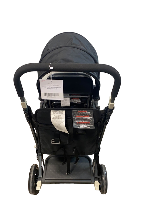 used Joovy Caboose Too Graphite Sit and Stand Double Stroller, 2019, Black