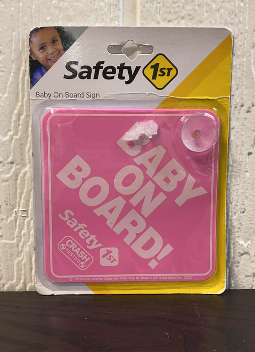 used Safety 1st Baby On Board Sign