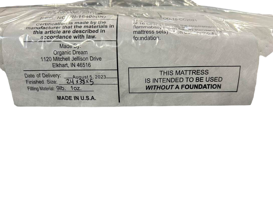 Shop Organic Dream Organic Cotton 2-Stage Lightweight Ultra Crib Mattress at GoodBuy Gear