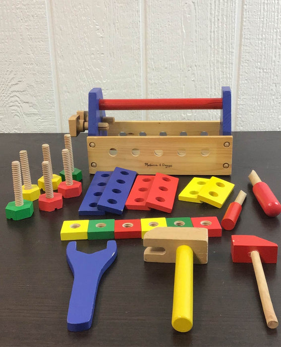 used Melissa & Doug Take-Along Tool Kit Wooden Toy