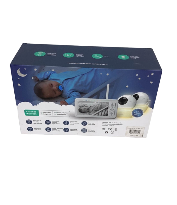 secondhand Babysense HD 5" Split-Screen Video Baby Monitor