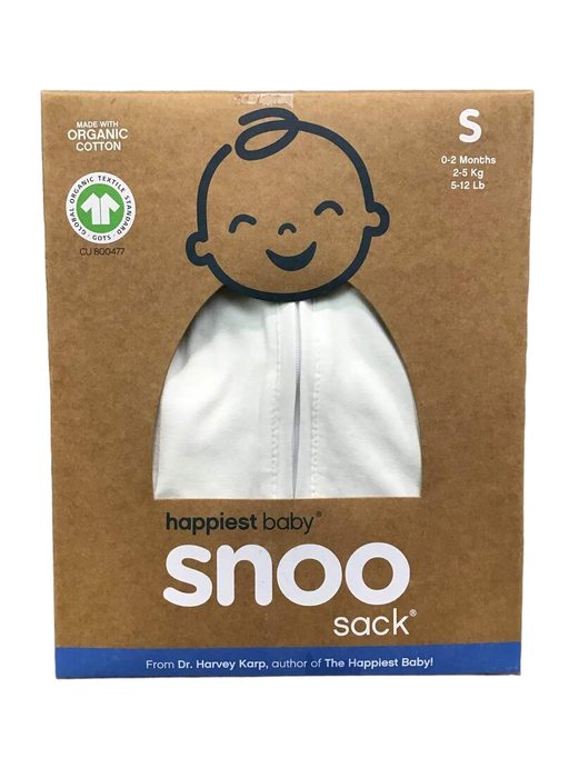 used Happiest Baby SNOO Sack, Small (5-12 lbs), Ivory