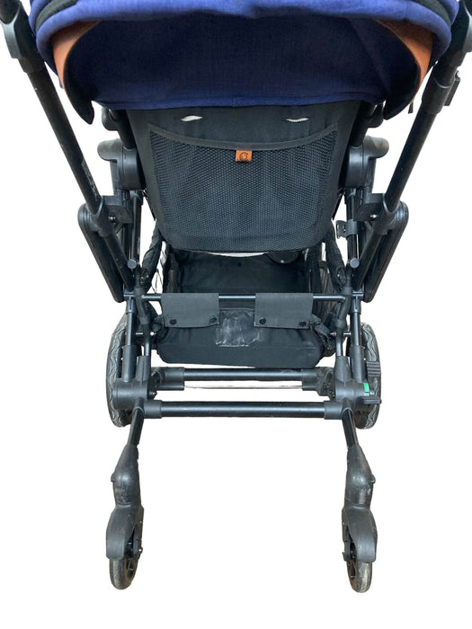 Contours Curve Double Stroller, Indigo Blue, 2018