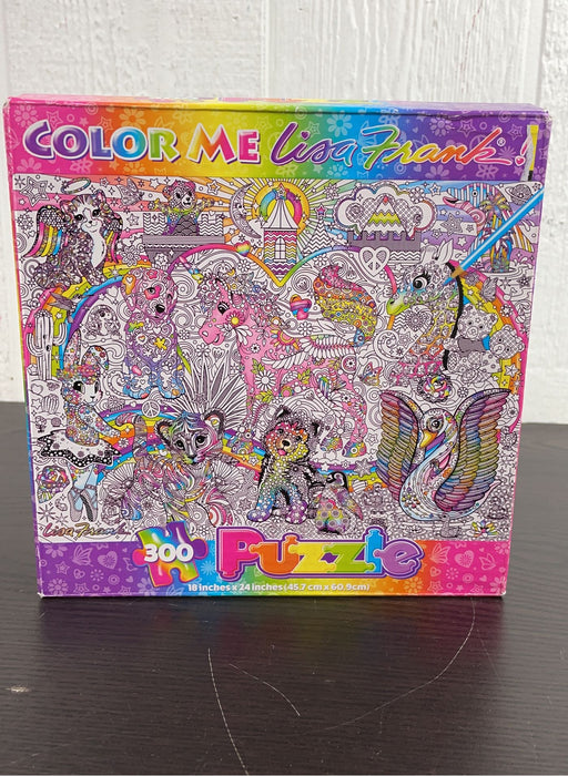 used Lisa Frank Color Me 300 Piece Puzzle