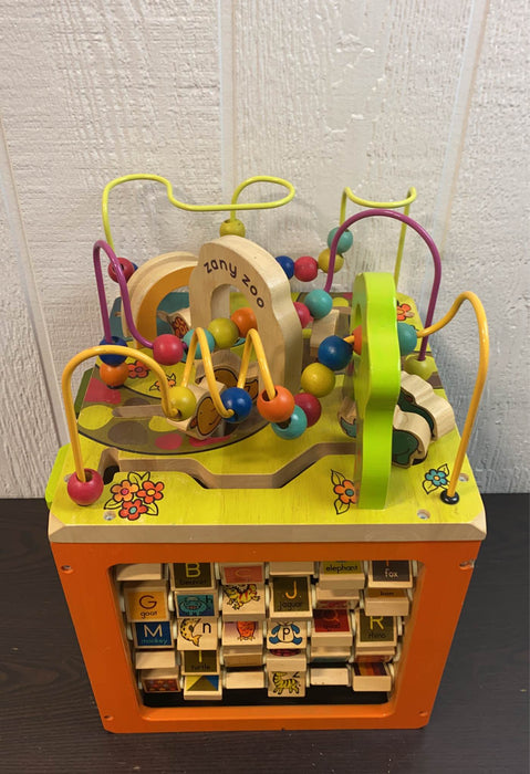 B. toys Zany Zoo Wooden Activity Cube