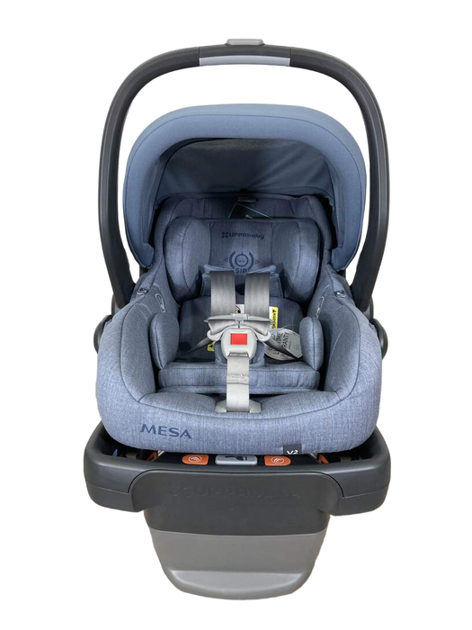 Shop UPPAbaby MESA V2 Infant Car Seat, 2023, Gregory (Blue Melange Merino Wool) at GoodBuy Gear