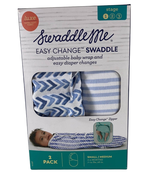 used Summer Infant SwaddleMe Easy Change Swaddle 2pk