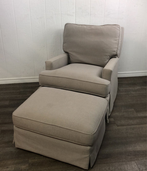 used Upholstered Glider And Ottoman