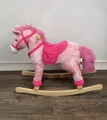 secondhand Animal Adventure Plush Rocking Horse, Pink