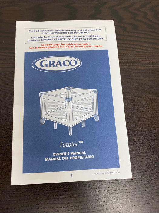 Graco Pack N Play Playard Totbloc