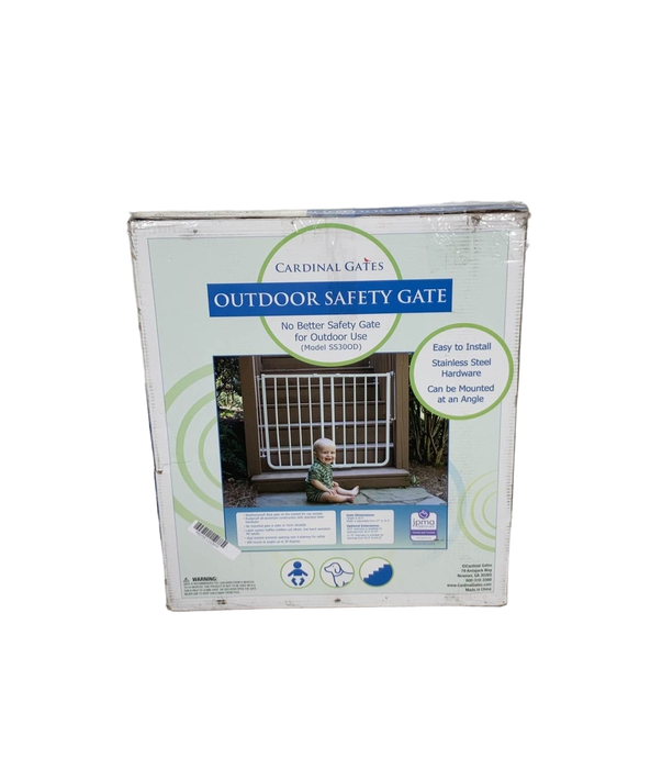 used Cardinal Gates Outdoor Safety Gate, White