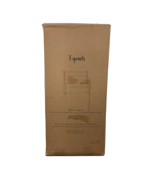 used 3 Sprouts Book Rack, Terrazzo Cream