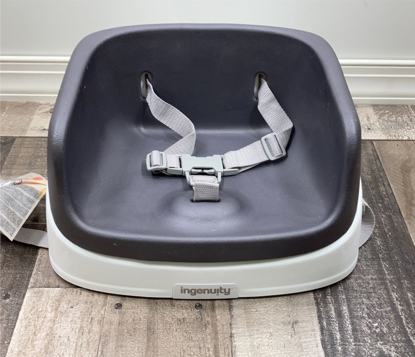 Ingenuity SmartClean Toddler Booster Seat - Slate, Easy-Open Box
