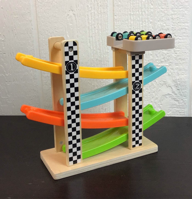 secondhand Top Bright Wooden Car Ramp Race Track