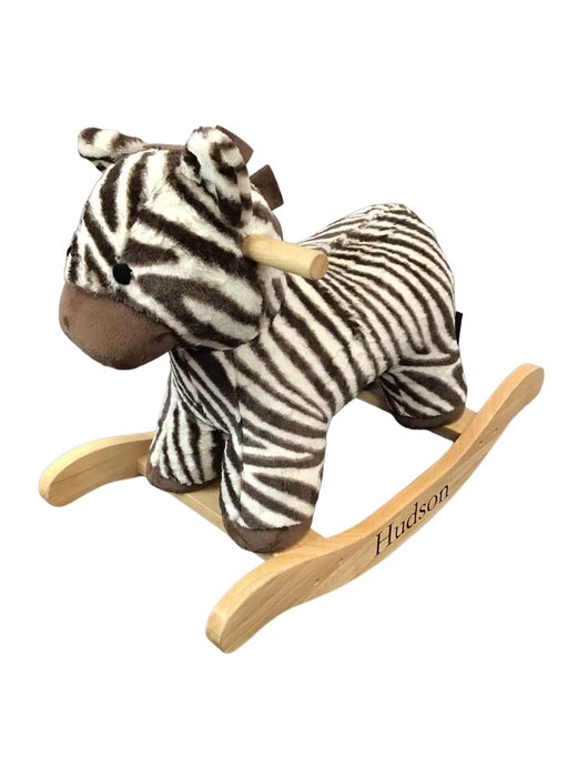 used Pottery Barn Kids Plush Animal Rocker, Zebra