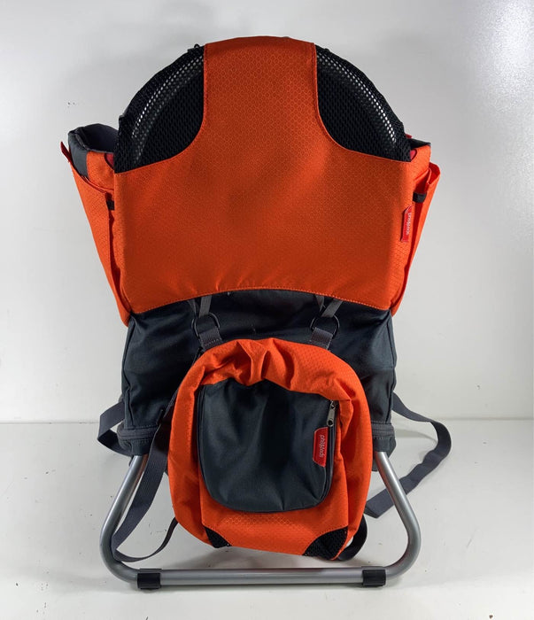 used Phil & Teds Parade Lightweight Backpack Carrier, Orange