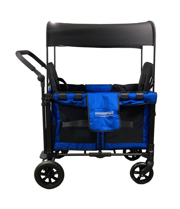 secondhand Wonderfold W2 Original Multifunctional Double Stroller Wagon, Blue, 2022