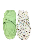 used Summer Infant SwaddleMe Original Swaddle Wrap 2pk, Large (3-6 Months), Woodland Friends