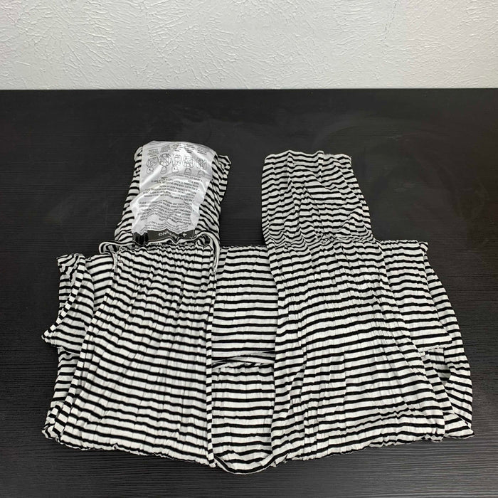 secondhand Solly Baby Wrap, Black & Natural Stripe