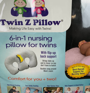 Twin Z Pillow - Nursing Pillow For Twins