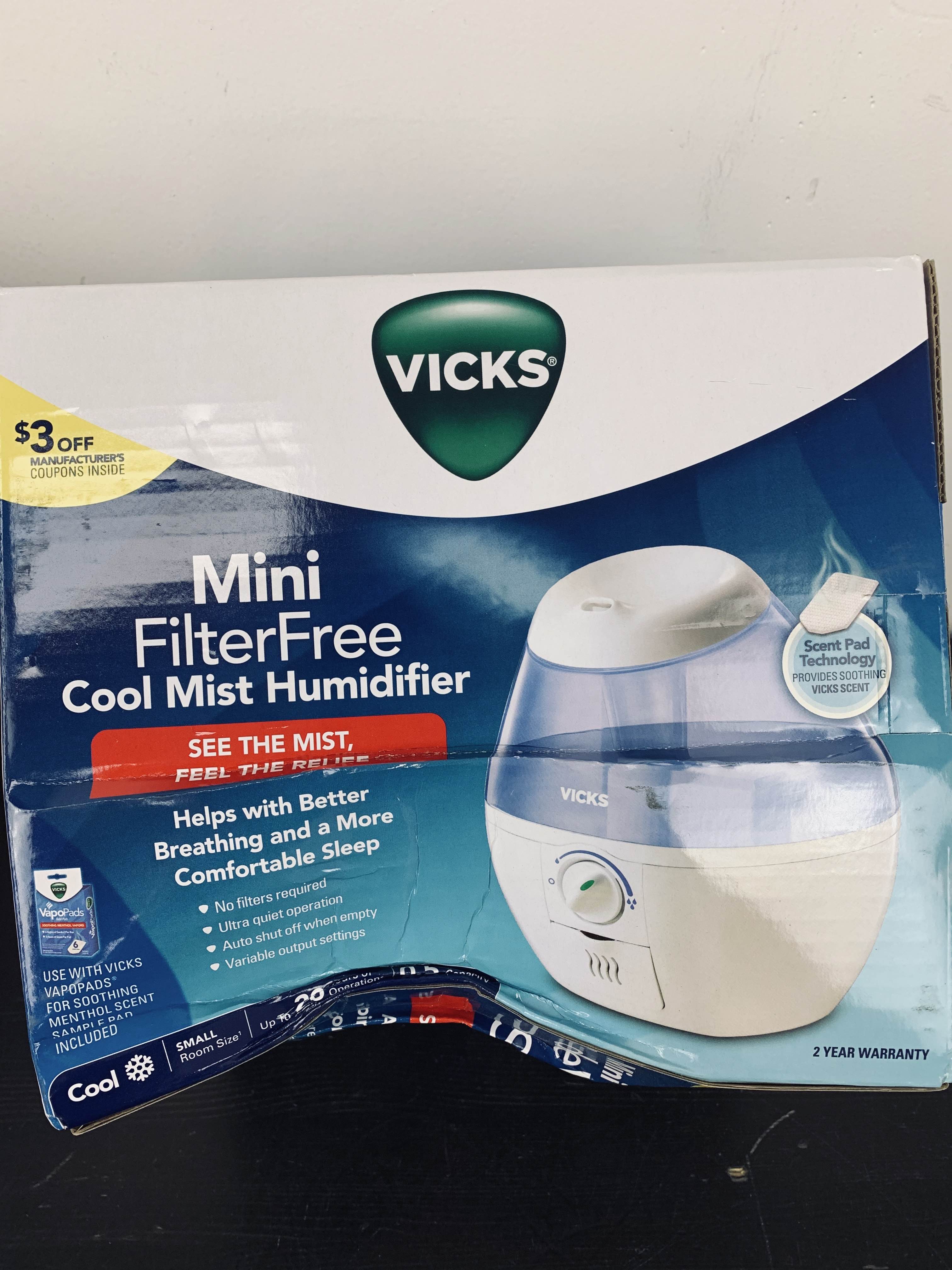 Mini Filter Free Cool Mist Humidifier