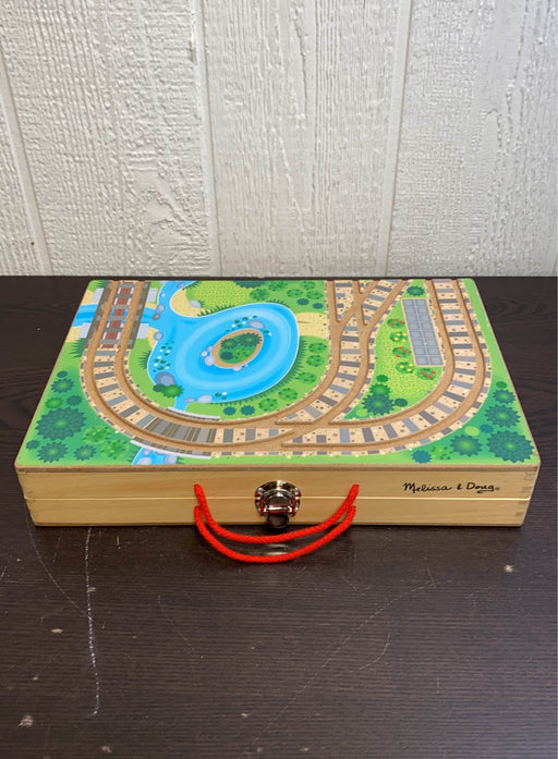 secondhand Melissa & Doug Take-Along Railroad