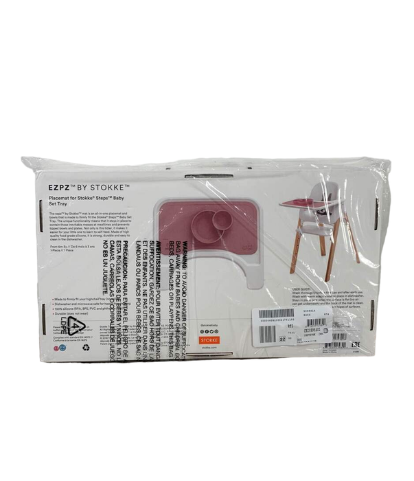 Shop ezpz Stokke Silicone Mat for Steps Tray, Pink at GoodBuy Gear