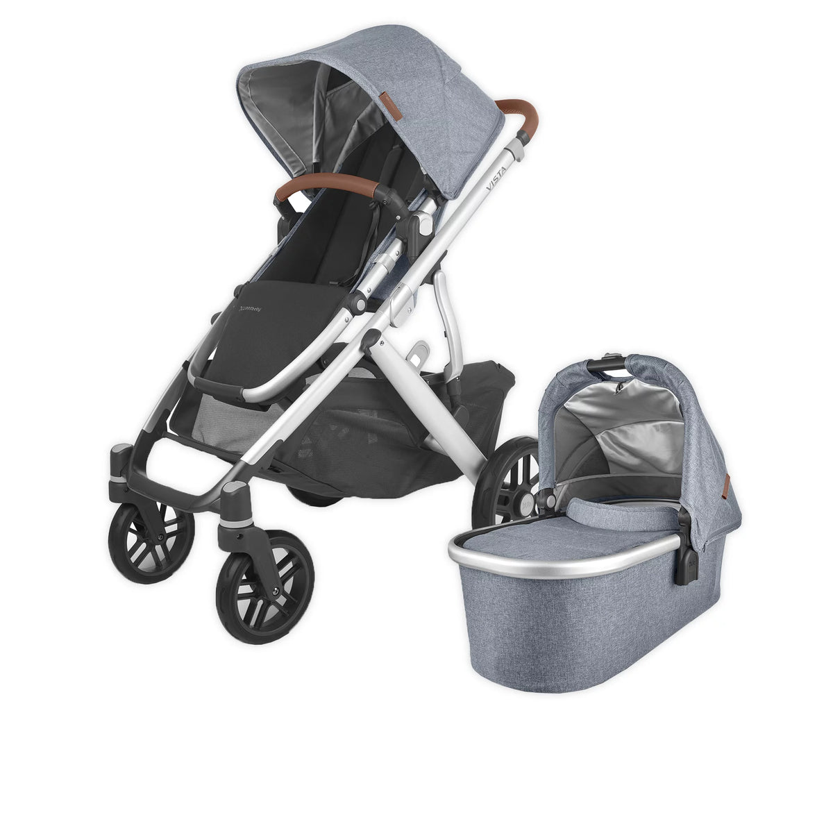 UPPAbaby VISTA V2 Stroller, Gregory (Blue Melange), 2021 — GoodBuy Gear