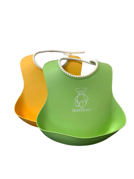 Shop BabyBjorn Feeding Bib Set 2 Pack, Yellow/Green at GoodBuy Gear