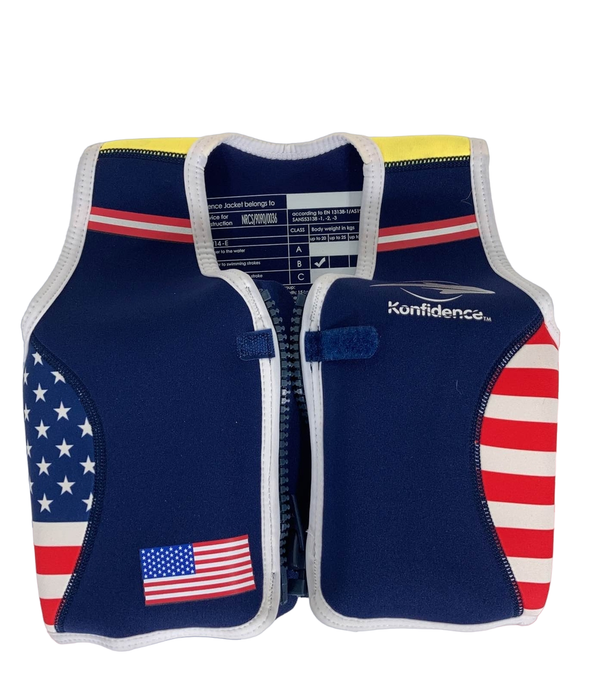 Shop Konfidence Original Swim Jacket, Small( 1.5-3 years), Navy US Red Flag at GoodBuy Gear