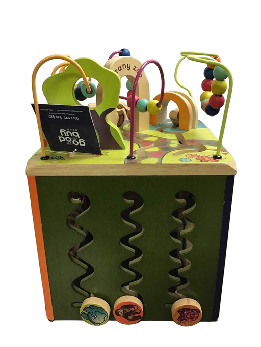 secondhand B. toys Zany Zoo Wooden Activity Cube