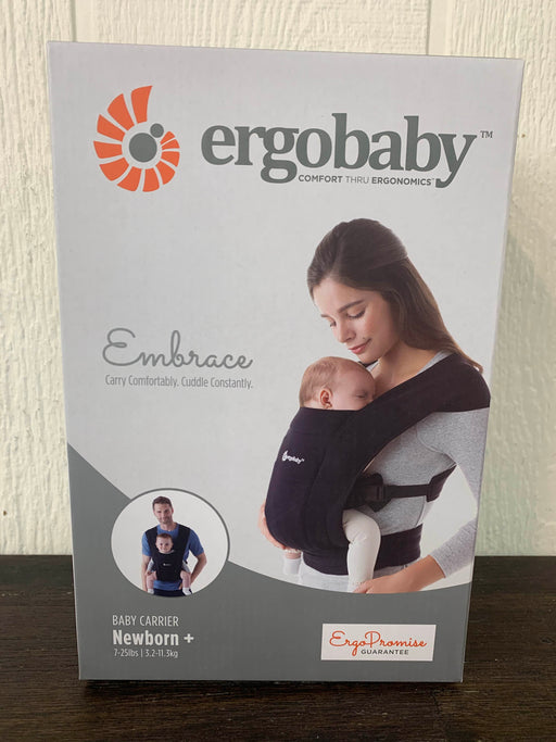 used Ergobaby Embrace Carrier, Pure Black