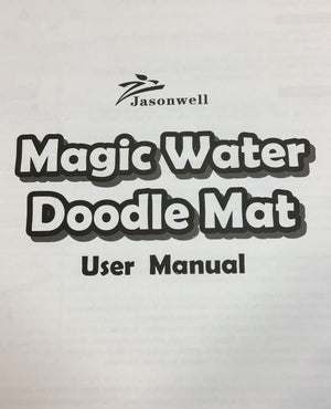 Jasonwell Aqua Magic Doodle Mat 40 x 32 Inches Extra Large Water Drawing Doodling Mat Coloring Mat Educational Toys Gifts for Kids Toddlers Boys Girls