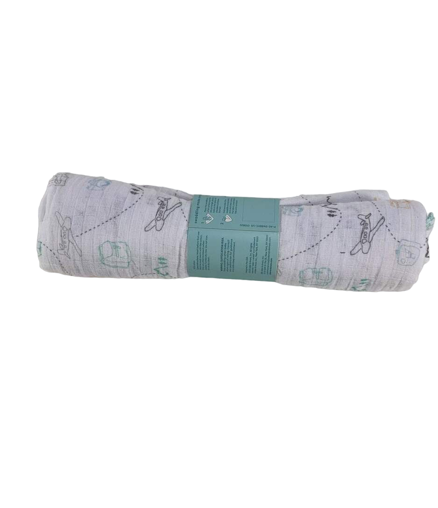 Aden + Anais Muslin Swaddle Blanket - Breathable Cotton Baby Swaddling Blanket In Royal Pattern