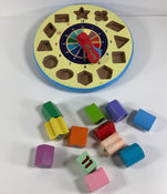 used Melissa & Doug Shape Sorting Clock