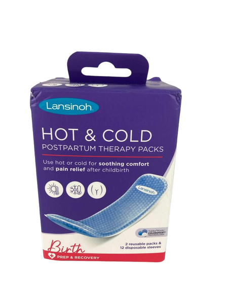 Lansinoh Hot and Cold Pads for Postpartum Essentials, Purple, 2