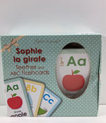 used Sophie La Giraffe Teether And ABC Flashcards