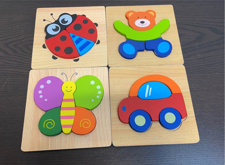 used BUNDLE Wooden Puzzles